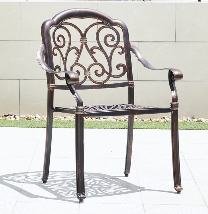 Garden Cast aluminum Chairs And Table Patio Outdoor Furniture  Balcony patio Leisure Furniture