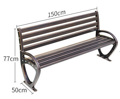 Outdoor Garden Benches Aluminum outdoor furniture Park benches Modern outdoor bench seating