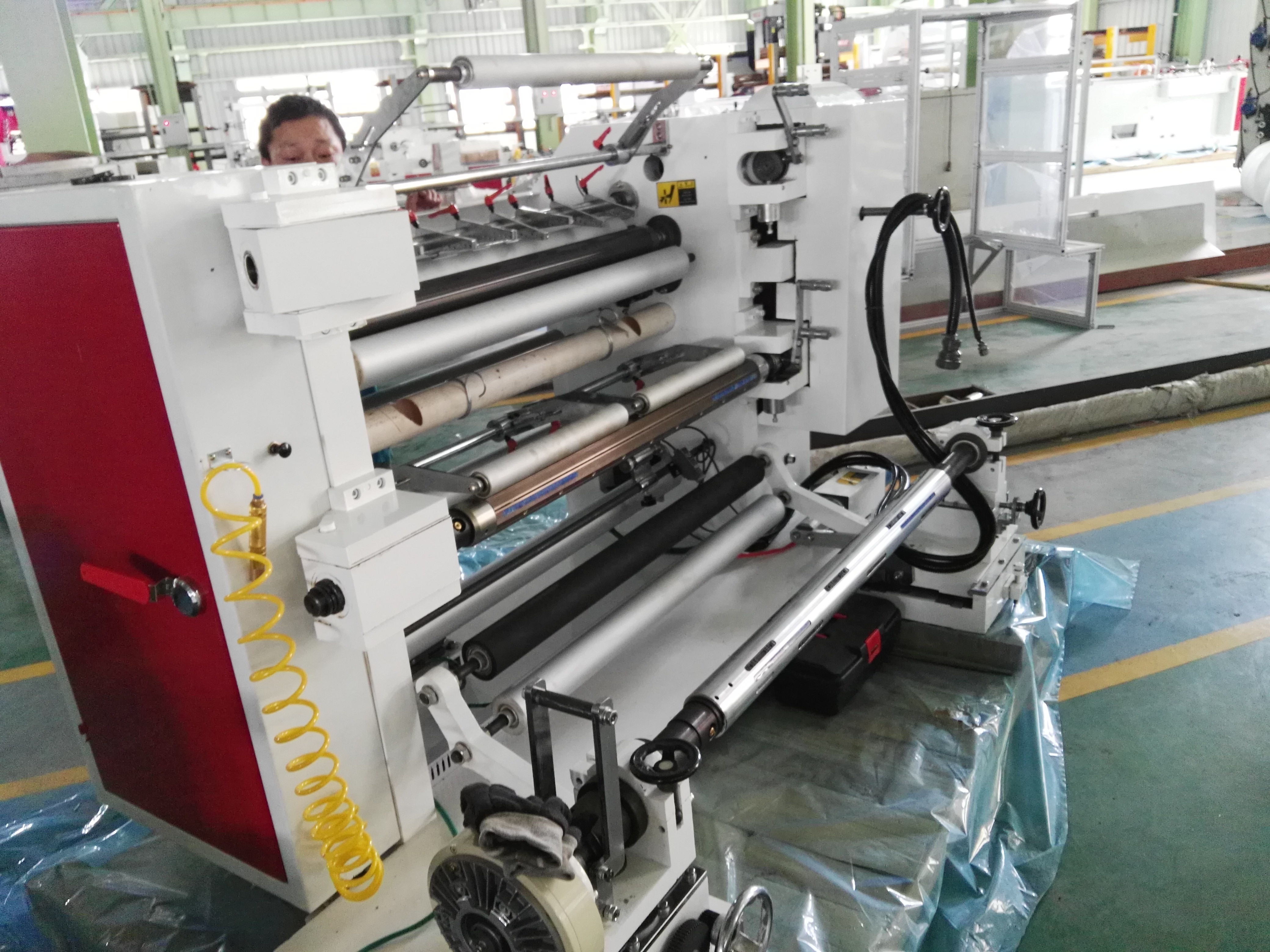 High speed paper PVE PE OPP plastic film slitting and cutting machine rewinding machine