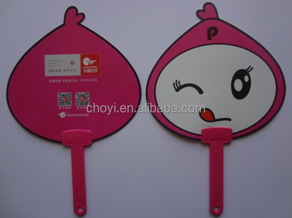 Promotion gifts customized portable advertising fan plastic hand fan