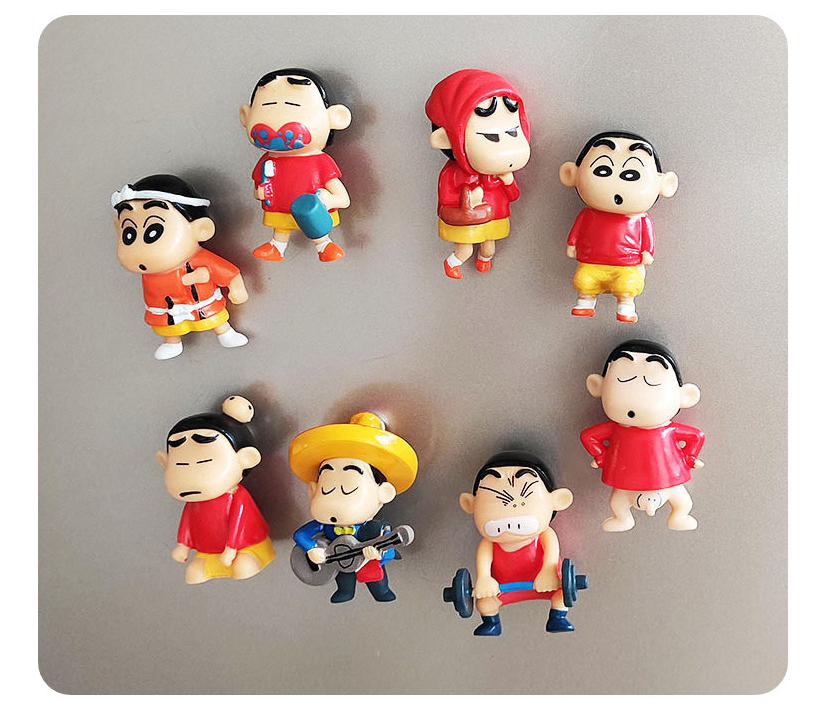 Cute cartoon anime character 3D stereo polyresin fridge magnet