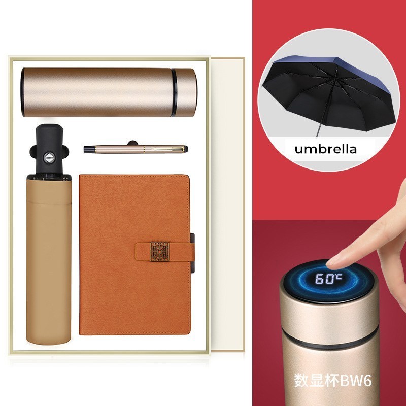 Promotion  gift sets new model luxury gift custom logo umbrella gift sets