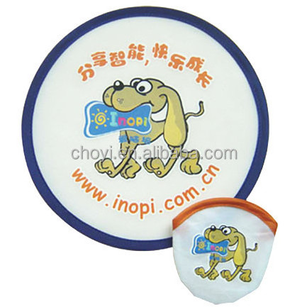 Foldable round fan folding fan custom logo polyester folding fan