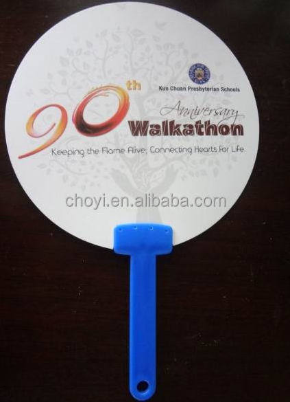 Promotion gifts customized portable advertising fan plastic hand fan