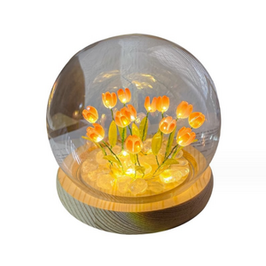 Desktop decorative ornaments handmade led tulip ambient light material kit