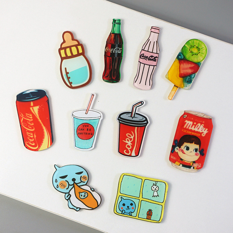 Custom logo Simulation of cute dessert series cute cartoon refrigerator magnet fridge