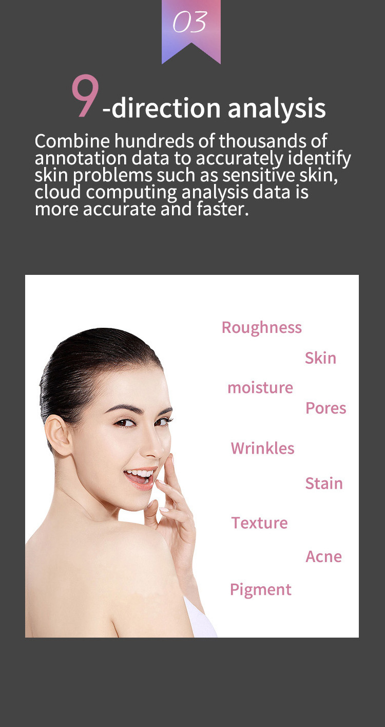 2024 NEW 3D AI Face Skin Diagnostics Analyzer Facial Tester Scanner skin test analyzer camera skin analyzer machine