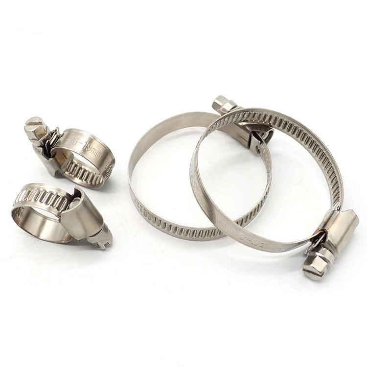 German Type Hose Clamp 304 Stainless Steel 9mm Bandwidth Worm Gear Germany Hose Clamps