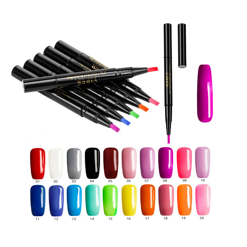 Nail Supplies Tools Wholesale Nail Gel Painting Varnish Pen One Step Nail Polish Pen