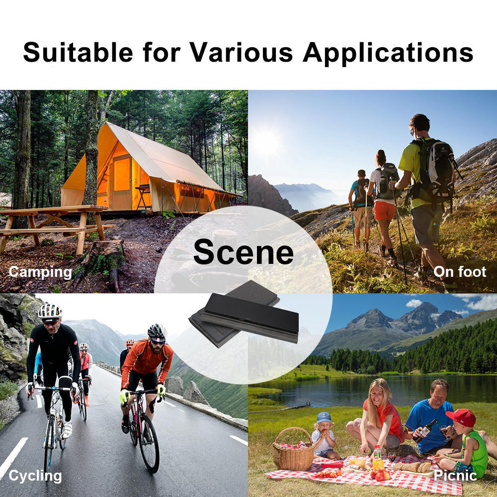 Portable Solar Chargers Power Emergency Solar Panels Foldable Camping Hiking Backpacking For Phones Flashlight Watches