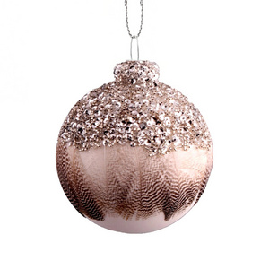 Top selling christmas decoration  hanging glass ball Small Colored Glass Balls Birthday Gifts for Guests