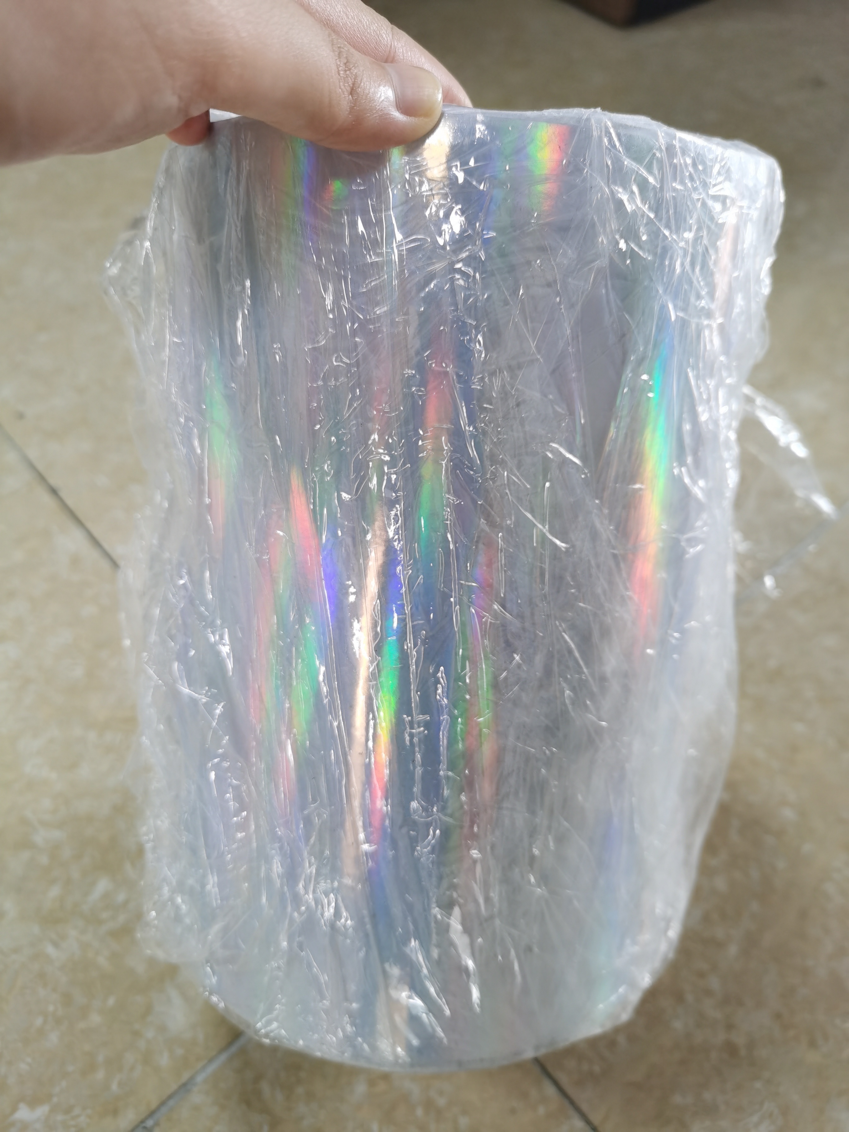 Holographic A4 Printable die cut self adhesive vinyl sticker paper custom pet waterproof Label Paper