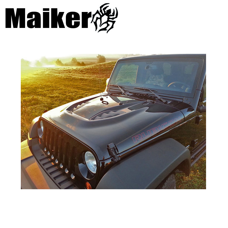 maiker offroad part 10th Anniversary Power Dome moterkap Hood for Jeep Wrangler JK 2007-2018 Bonnet scoop guard Car Engine Cover