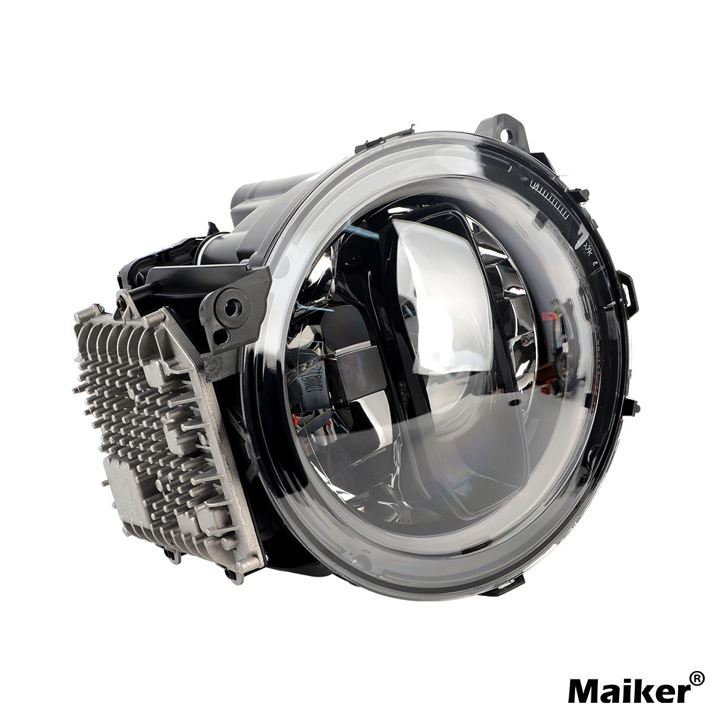 Maiker LED  Headlight Black Inner Cover Fit For Jeep Wrangler JL Right Driving Headlight For Jeep Wrangle Accessories