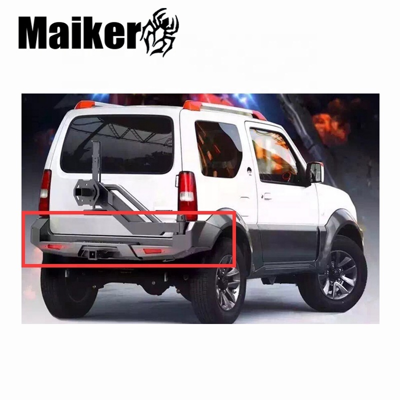 Maiker 4x4 Solider rear bumper with tire carrier for suzuki jimny car accessories back bumper guard