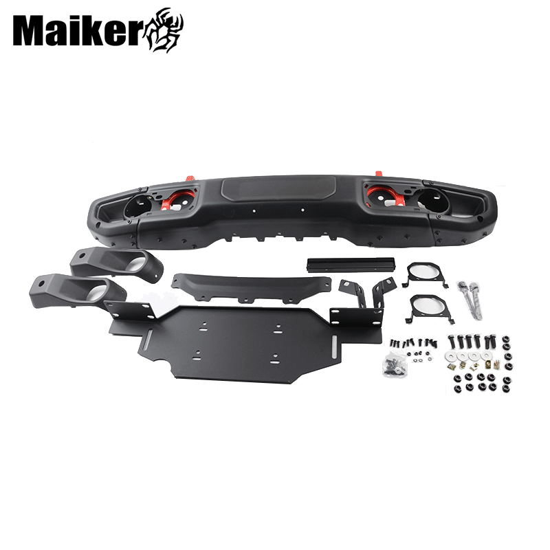 Steel 10th Anniversary Front Bumper For Jeep wrangler JL Accessories corner sensor hole