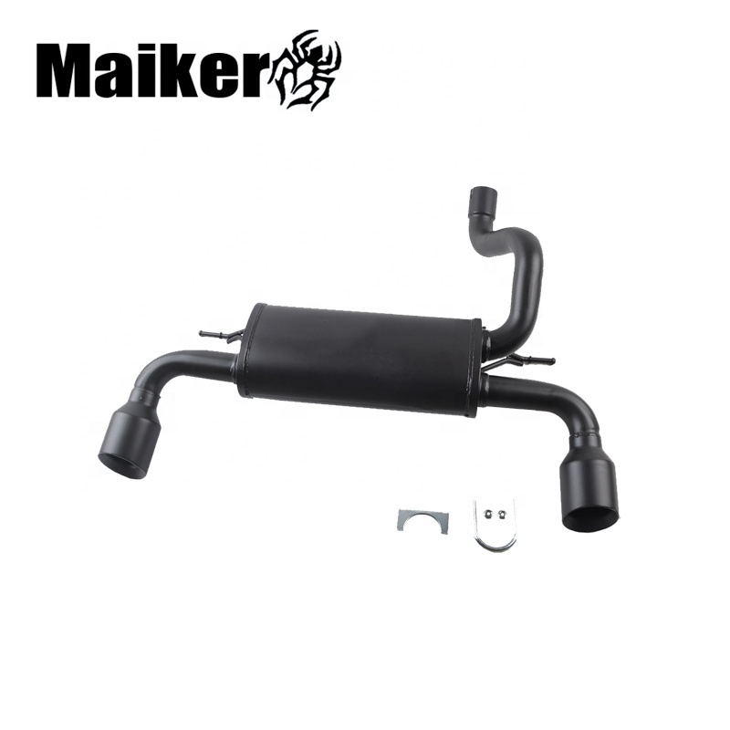 Maiker exhaust pipe for Jeep body parts exhaust system pipe muffler black for Wrangler JL 2018+