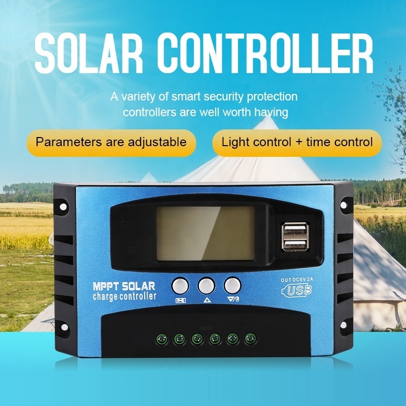 MPPT Solar Charge Controller 12V 24V 30A 40A 50A 60A 70A 80A 90A 100A Solar Panel Charger Regulator 100 amps