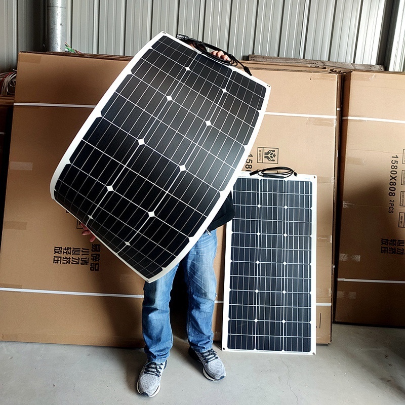 Thin Film Flexible Solar Panel 50W 100W 150W 200W Home Use Power Panels price pakistan for Car Truck Camping Boat