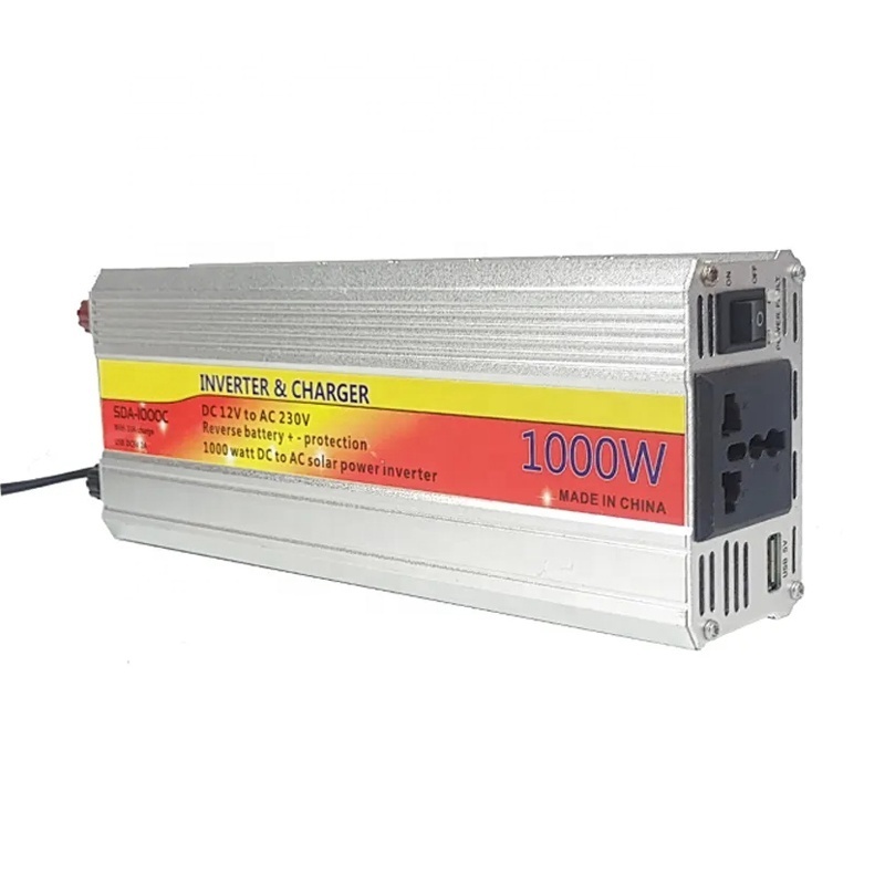 DC TO AC 12V 220V 1000W 2000W 3000W Modified Sine Wave Power Inverter with a built-in Charger UPS and Battery Charger