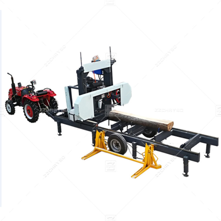 Forestry Machinery Horizontal Portable Sawmill Log Wood Band Saw Portable Sawmill