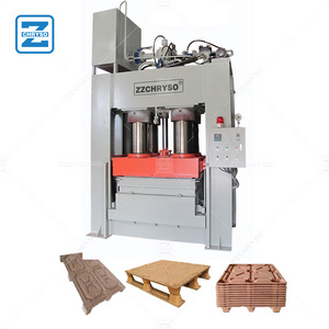 sugarcane waste sawdust molded pallet flat board making machine rice husk compressed wood pallet press machine