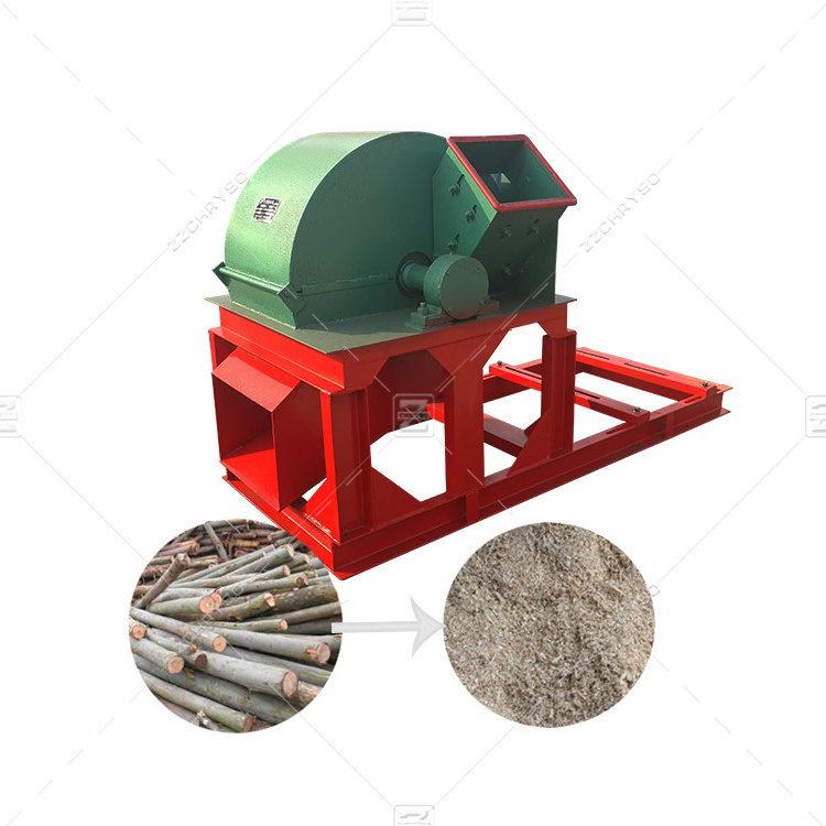 Sawmill wood processing machine waste wood crusher pallet grinder for sawdust