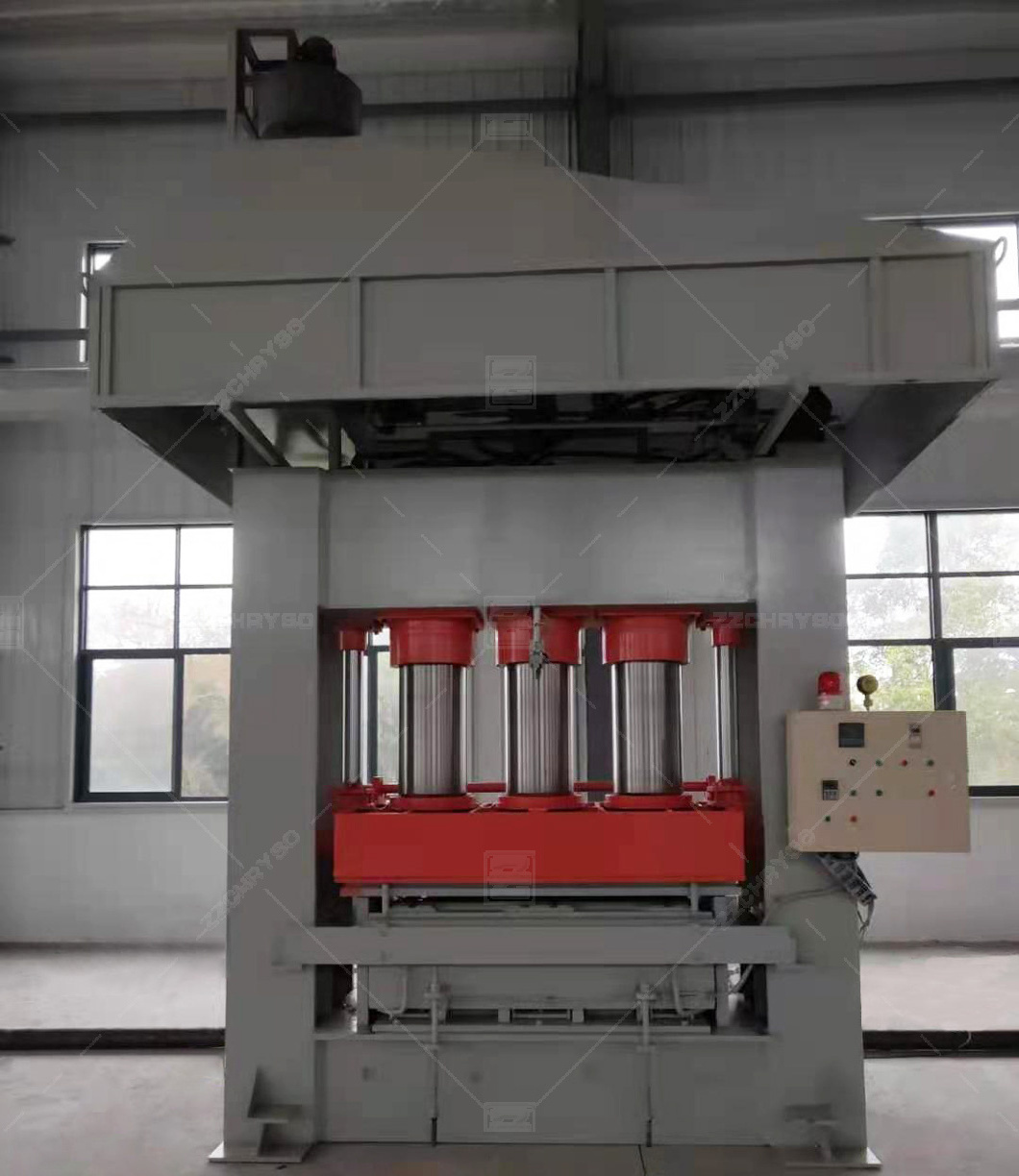 sugarcane waste sawdust molded pallet flat board making machine rice husk compressed wood pallet press machine