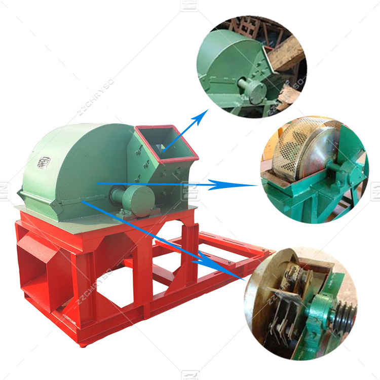 Sawmill wood processing machine waste wood crusher pallet grinder for sawdust