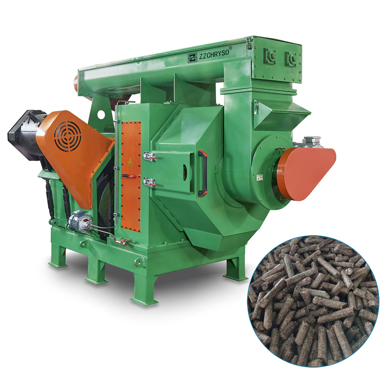 Complete Wood Sawdust Straw Solid Fuel Pellet Making machine Line