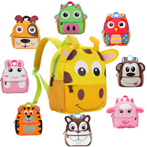 Girls Boys Cute Bunny Cartoon School Bag Kids Bag Pack Backpack Cartoon Neoprene Backpack For Kids