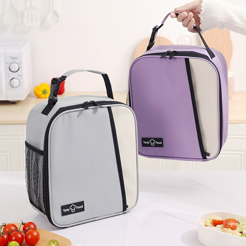 Wholesale Custom Size Reusable Thermal Insulated Cooler Bag Grocery Cool Carry Non Woven Lunch Cooler Bag for Food