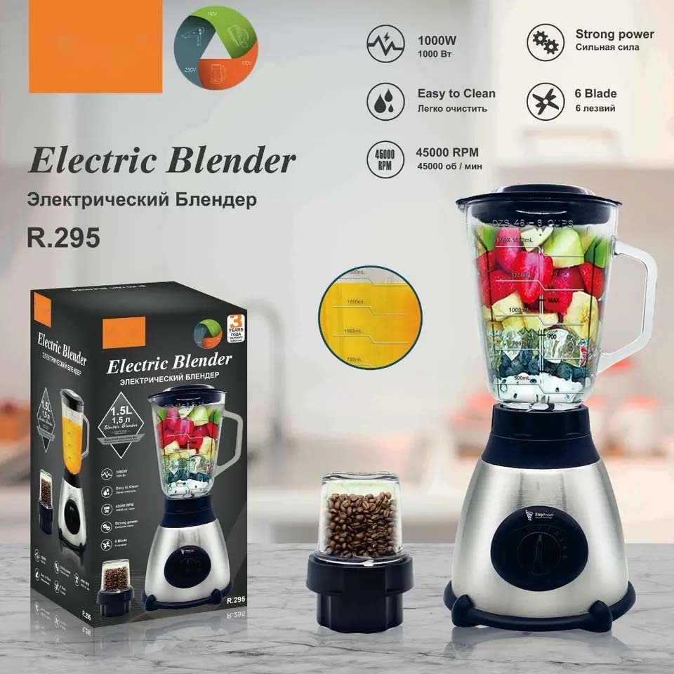 Hot Sale Home Glasses Heavy Duty Blender Glass Fresh Juicer Smoothie Blender With Glass Double Jar