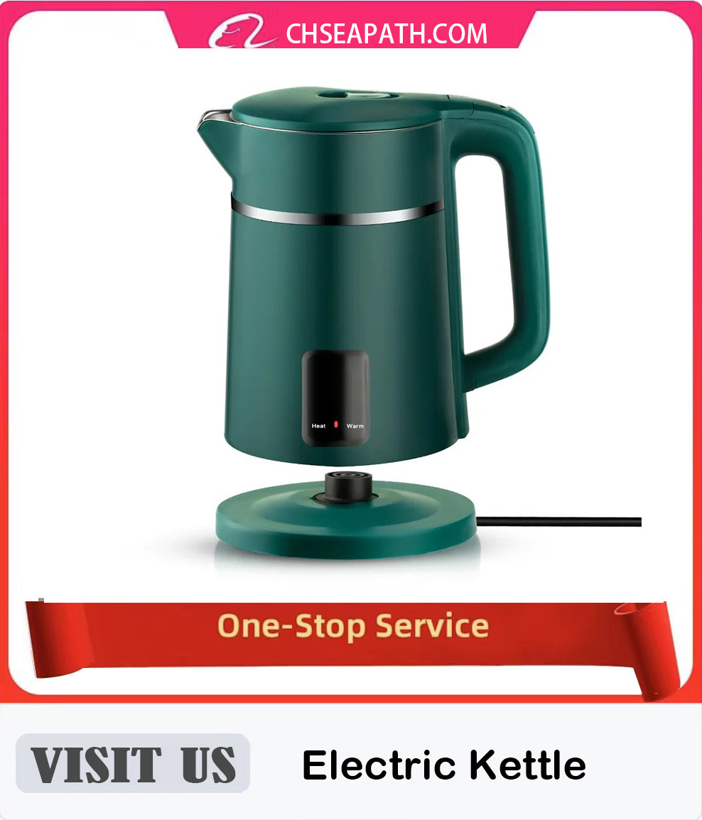 Double Wall kettle Stainless Steel insulation kettle Cool Touch 2L electric Kettles With Keep Warm Function