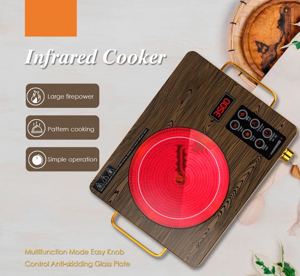 Electric 3500W Touch Control Clay Pot Induction Cookers Stove radiant infrared cooker Infrared Cooker Portable Induction Heating