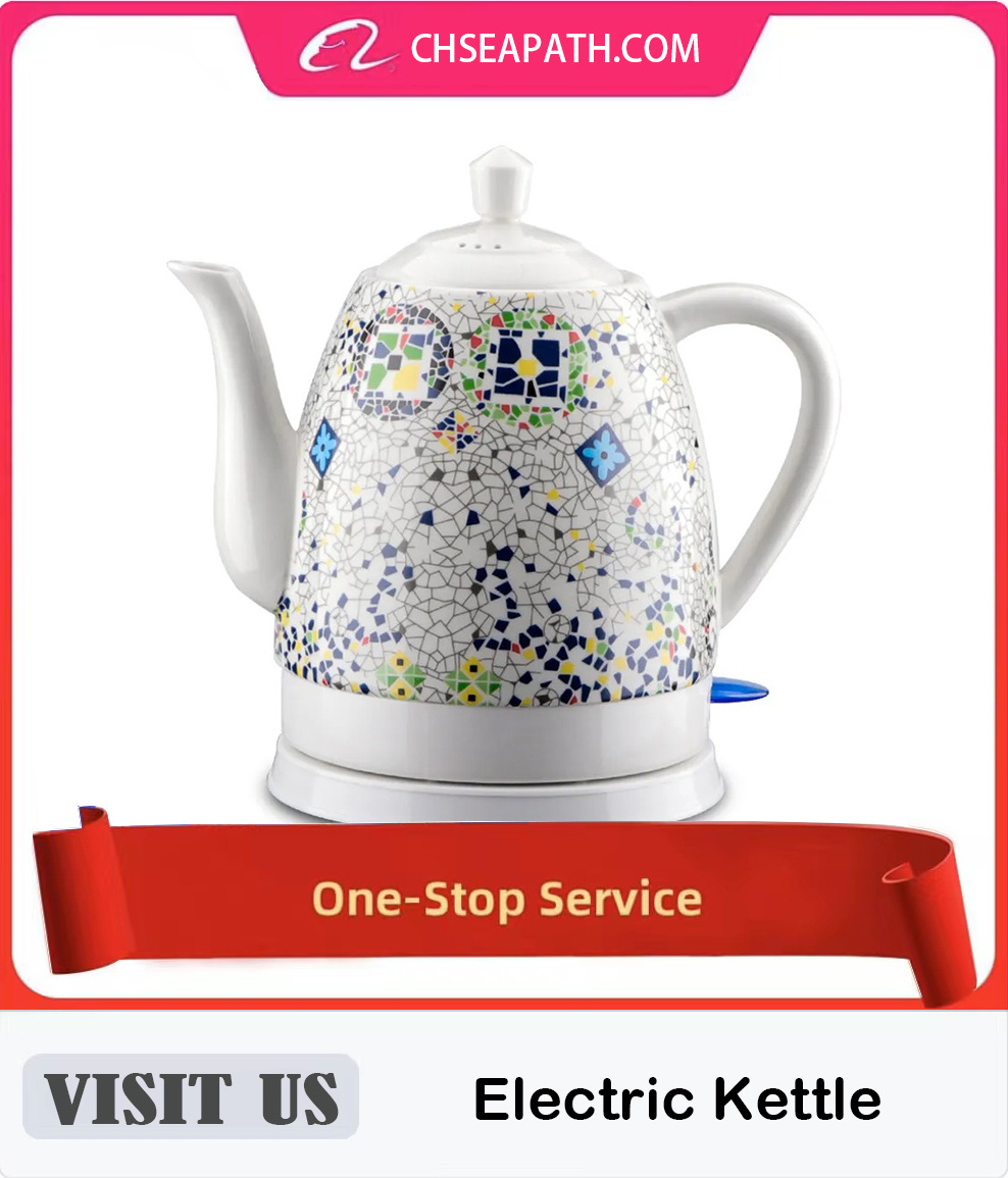 High Quality Auto Shutoff Teapot Porcelain Kettle Ceramic Electric Water Kettle With 304 Stainless Steel