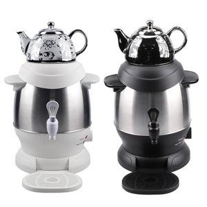 Electric Samovar White Ceramic Enamel Electric Kettle Price Steam Jacketed Kettle Thermostat Hot Tea Maker For Family