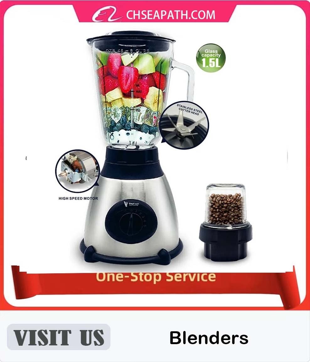 Hot Sale Home Glasses Heavy Duty Blender Glass Fresh Juicer Smoothie Blender With Glass Double Jar