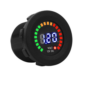 CHSKY 12V Motorcycle Volt Meter Gauge Car LED Digital Display Voltmeter Waterproof Voltage Volt Meter Cigarette  Car Accessories