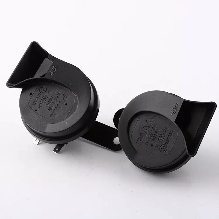 CHSKY High Quality Car Horn 12v Snail Black Super Loud Universal Dual Tone Car Snail Horn Speaker Portable Car Electric Horn