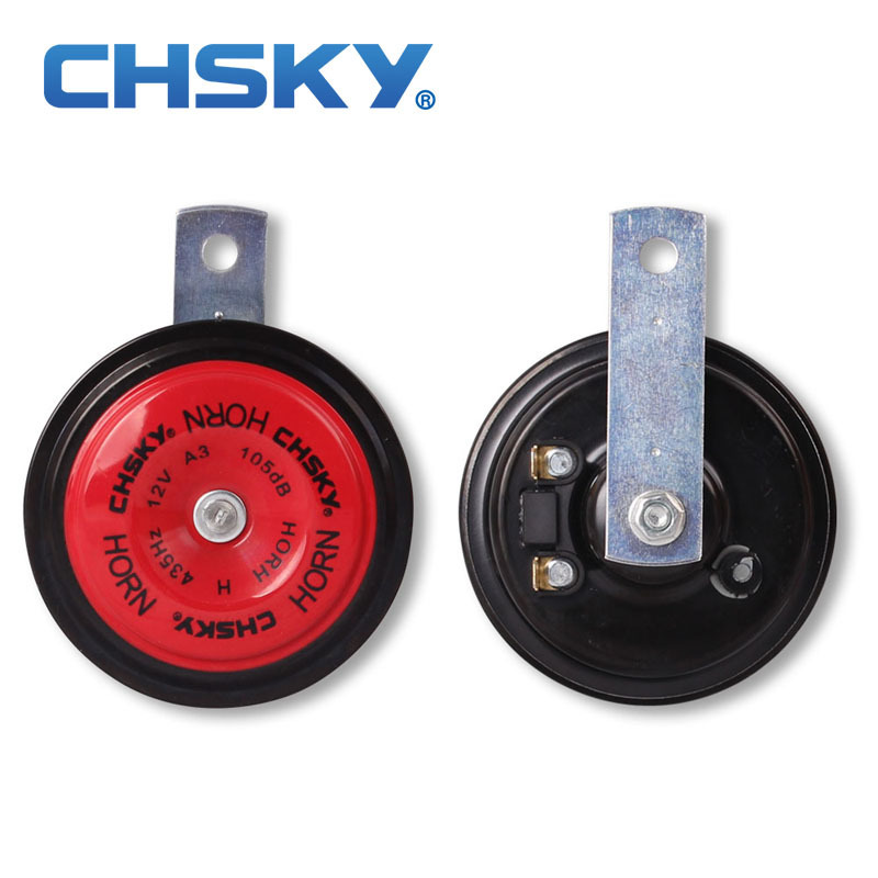 CHSKY Disk Car Horn 90mm 12v Electronic Horn With Loud Sound 110db Disk Car Horn