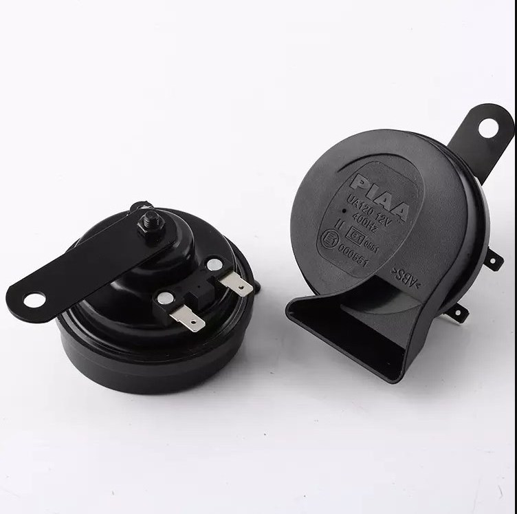 CHSKY High Quality Car Horn 12v Snail Black Super Loud Universal Dual Tone Car Snail Horn Speaker Portable Car Electric Horn