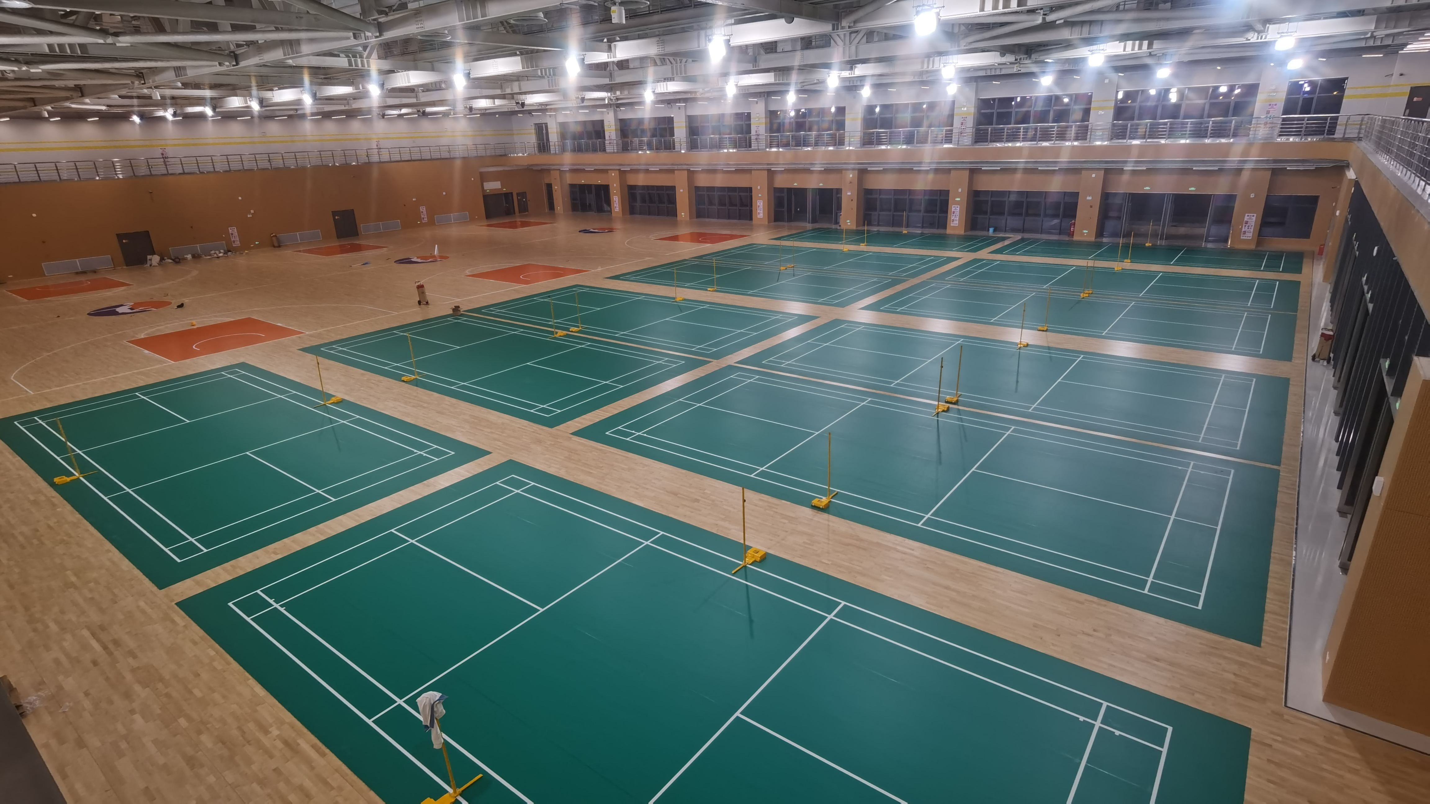 Water-Based Badminton Court Sport Floor Green Crystal Sand Anti-slide Sports Flooring Mat