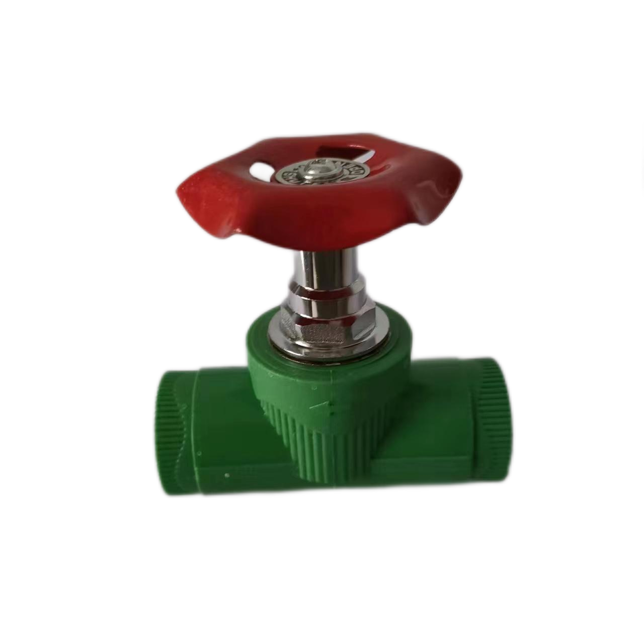 PPR globe valve green brass spool pipe for 50 years for household drinking water wholesale price factory