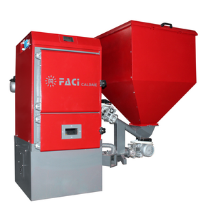 FACI 51, Autonomous pellet boiler with automatic pellet feeding and ignition system combustion control, boiler industrial