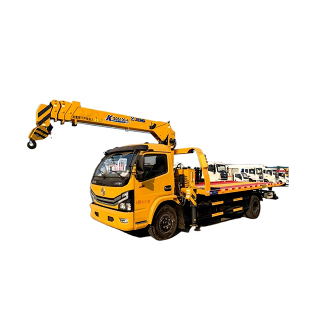 4 Tons  heavy duty roll back tow truck with crane  Towing Truck Recovery Truck With Rotation Boom