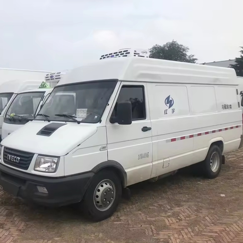 Iveco 5000 kg refrigerator room mini van truck freezer food business frozen meat transportation microbus vehicle car for sale