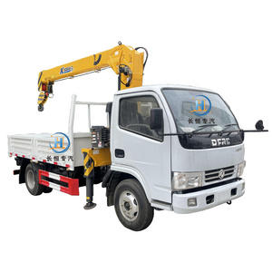 Dongfeng  RHD small truck mounted crane boom truck  small crarne truck