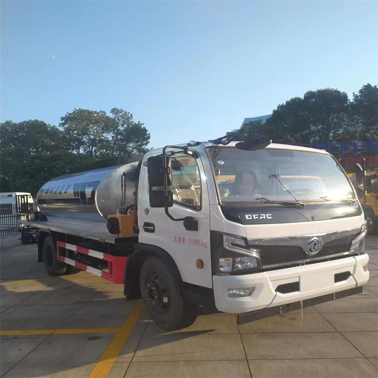 Intelligent automated Dongfeng  6 cbm 6000L tar spraying tank Asphalt Sprayer Asphalt Distributor Truck bitumen sprayer trucks