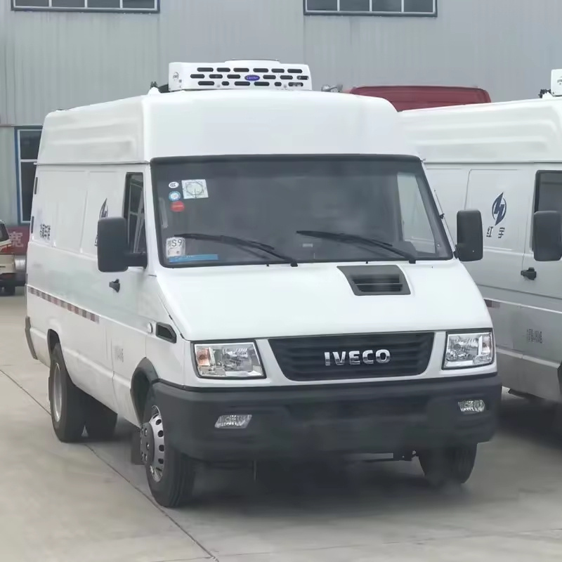 Iveco 5000 kg refrigerator room mini van truck freezer food business frozen meat transportation microbus vehicle car for sale